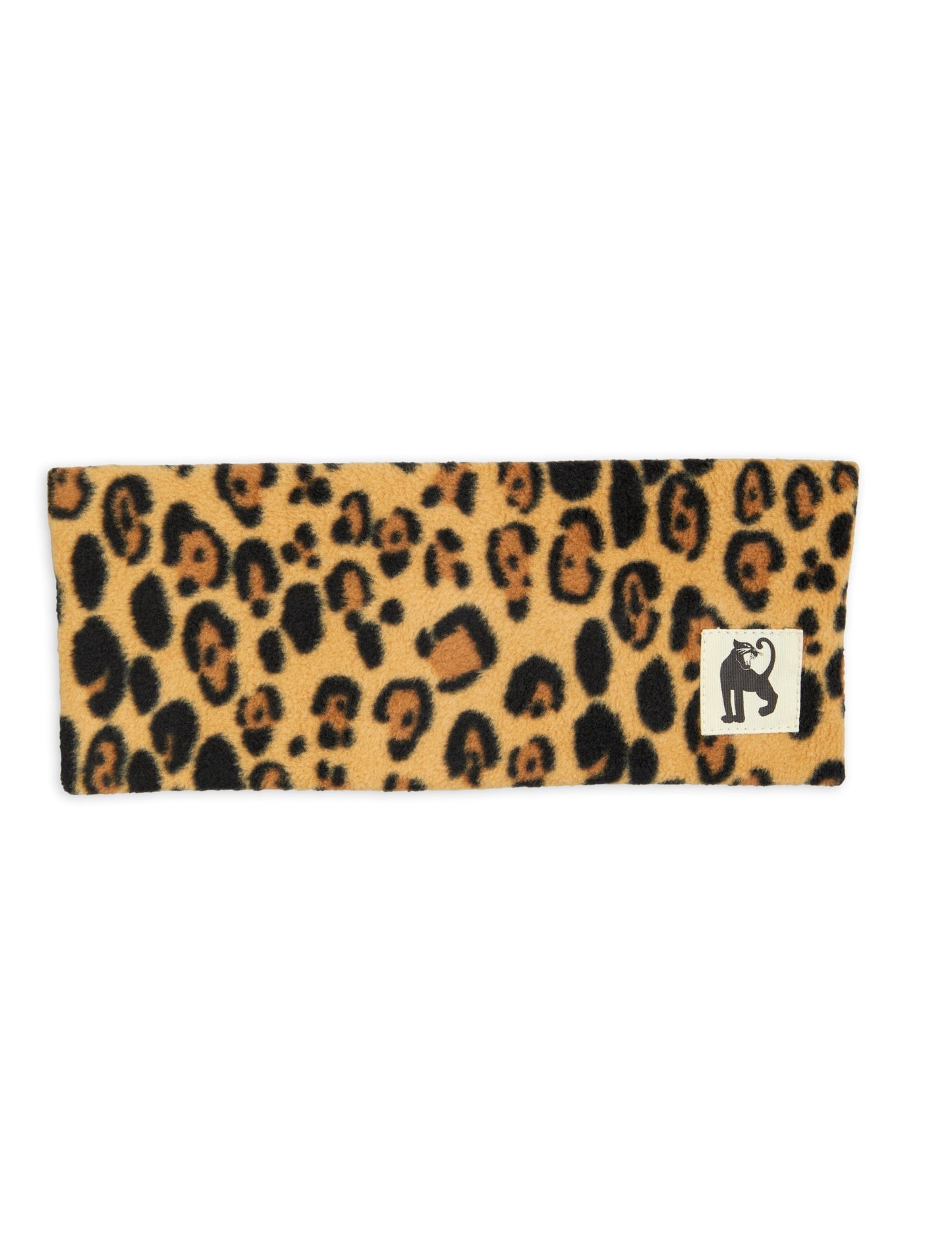 Leopard fleece scarf