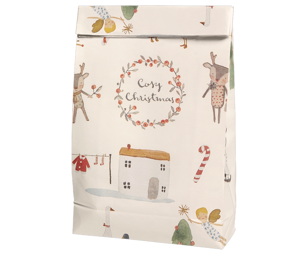 Gift bag, Cosy Christmas - Off-white