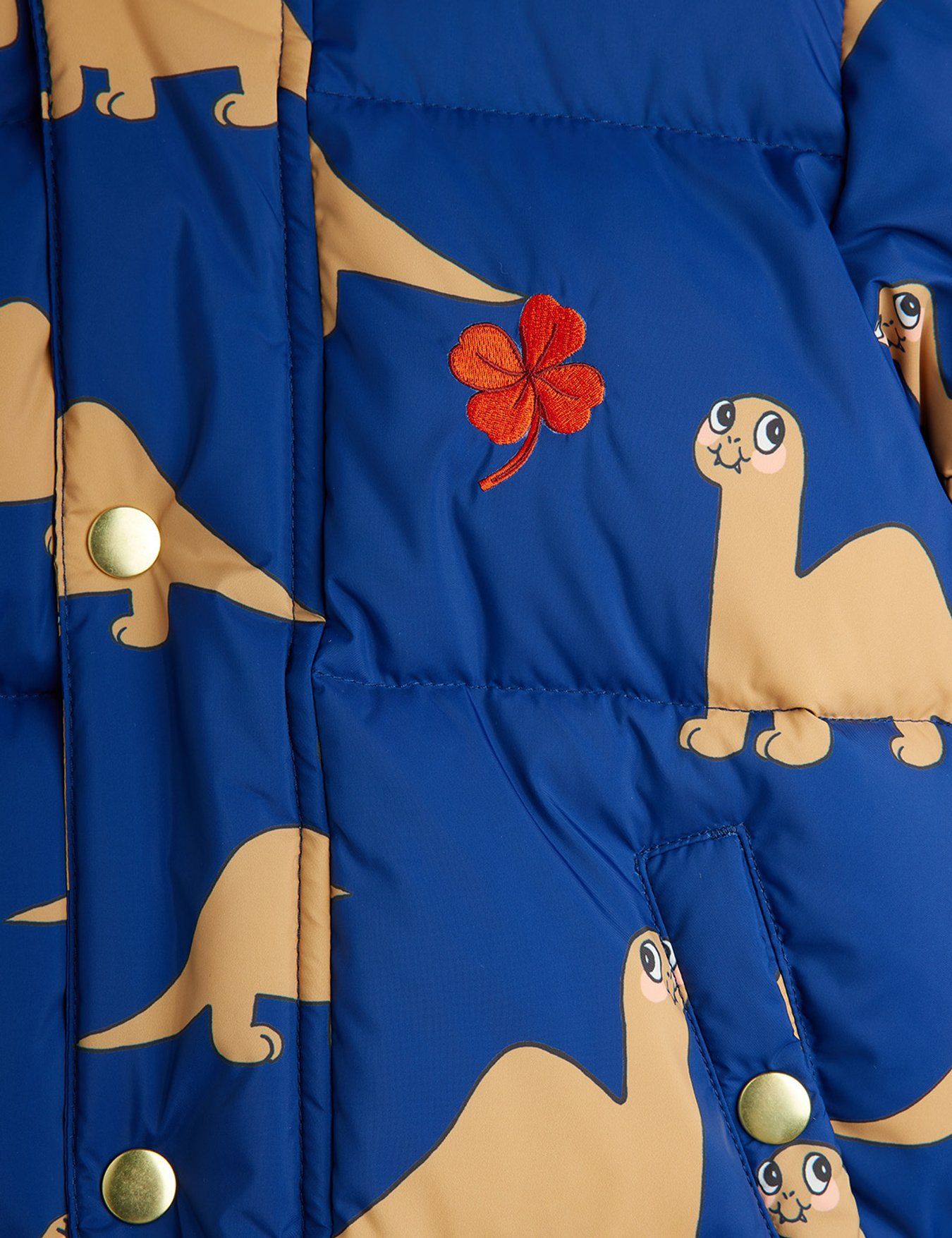 Dinos hooded puffer jacket