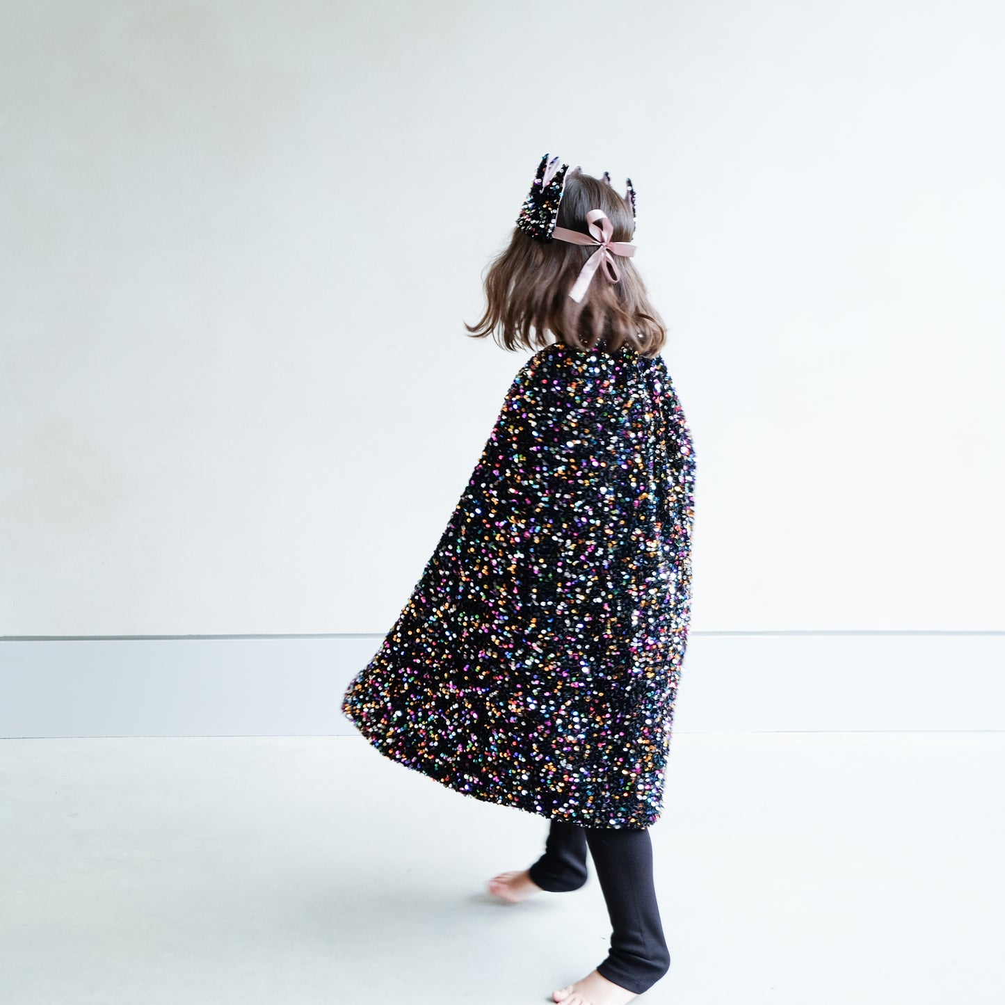 Rainbow dazzle sequin crown