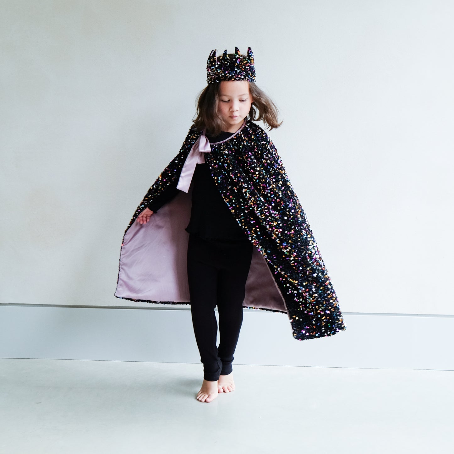 Rainbow dazzle sequin crown