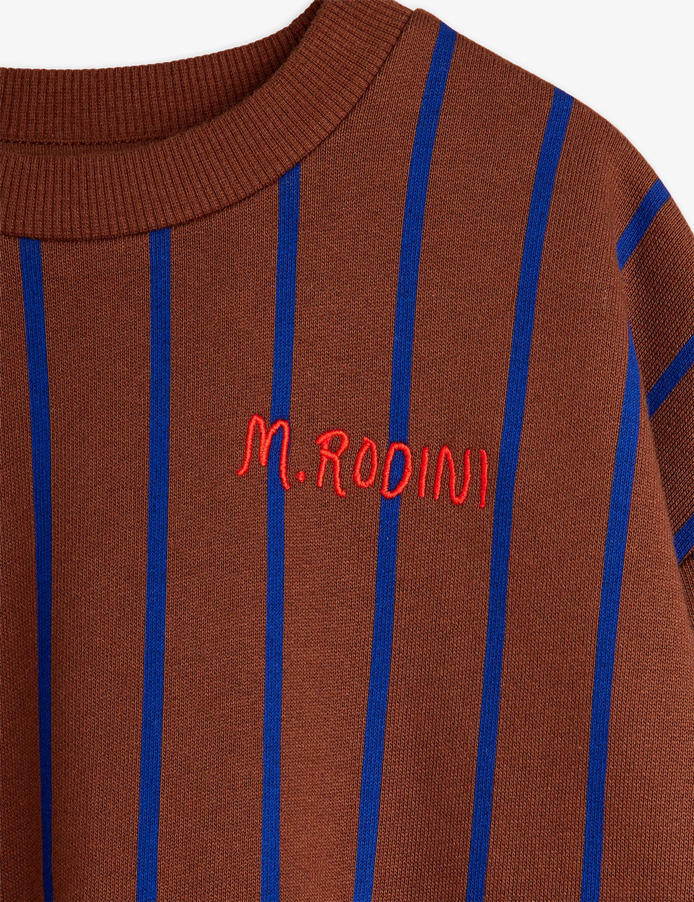 Vertical stripe sweatshirt