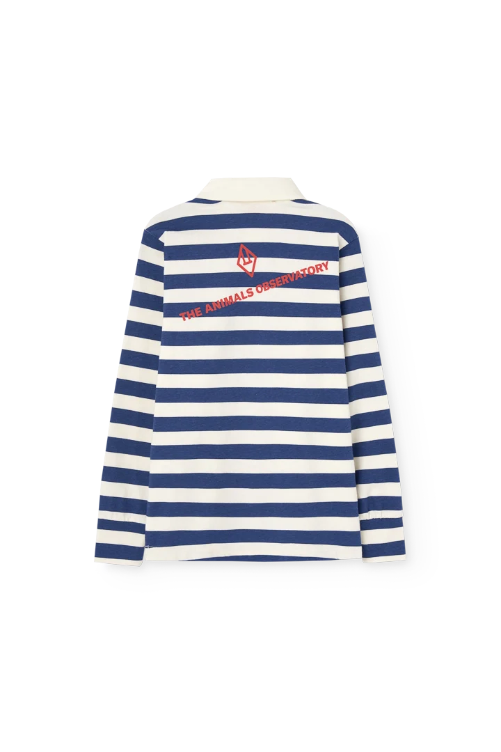 Stripes Navy Eel Polo Shirt
