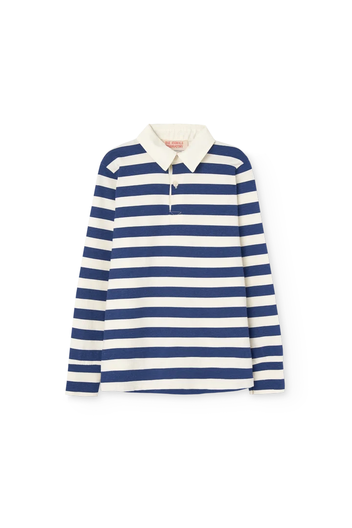 Stripes Navy Eel Polo Shirt