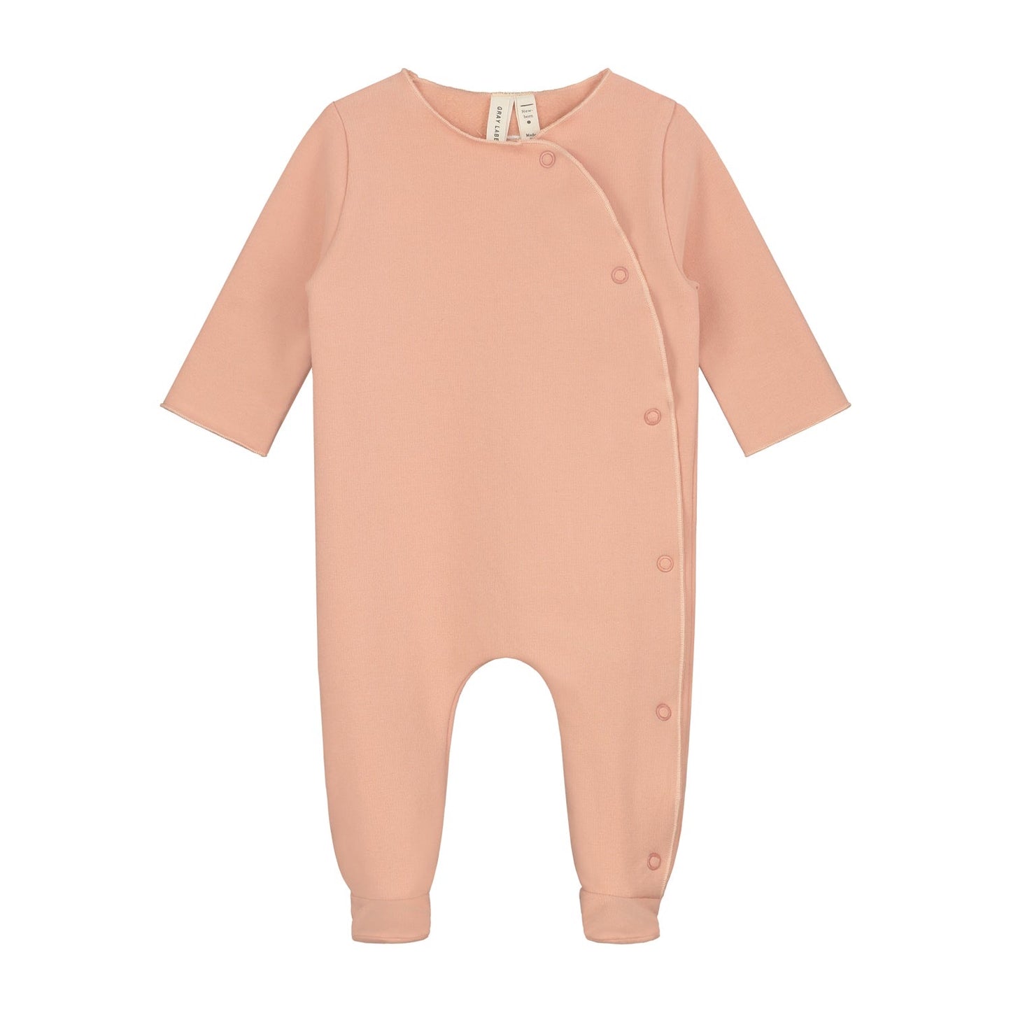 Baby suit with snaps