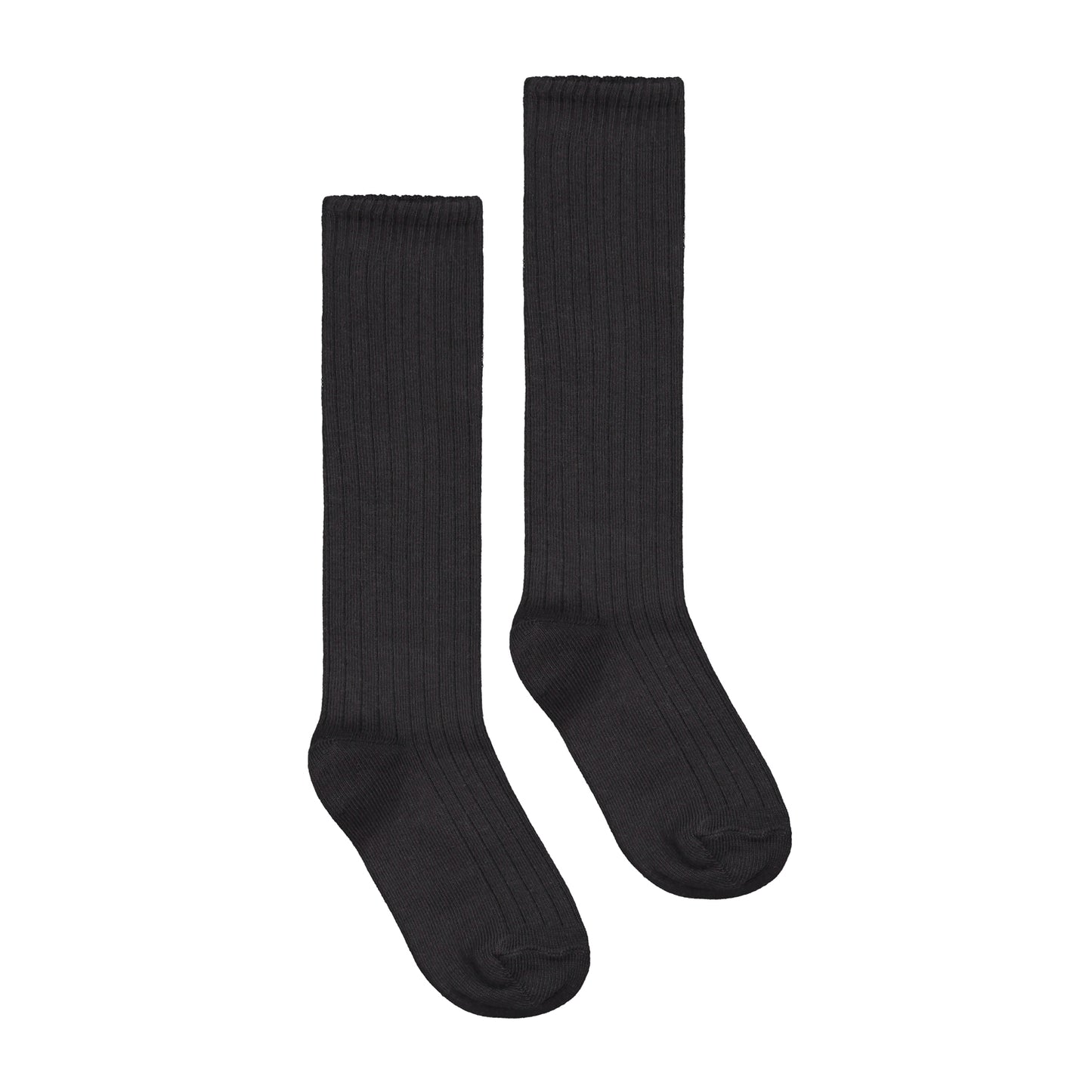 Long Ribbed Socks - Black