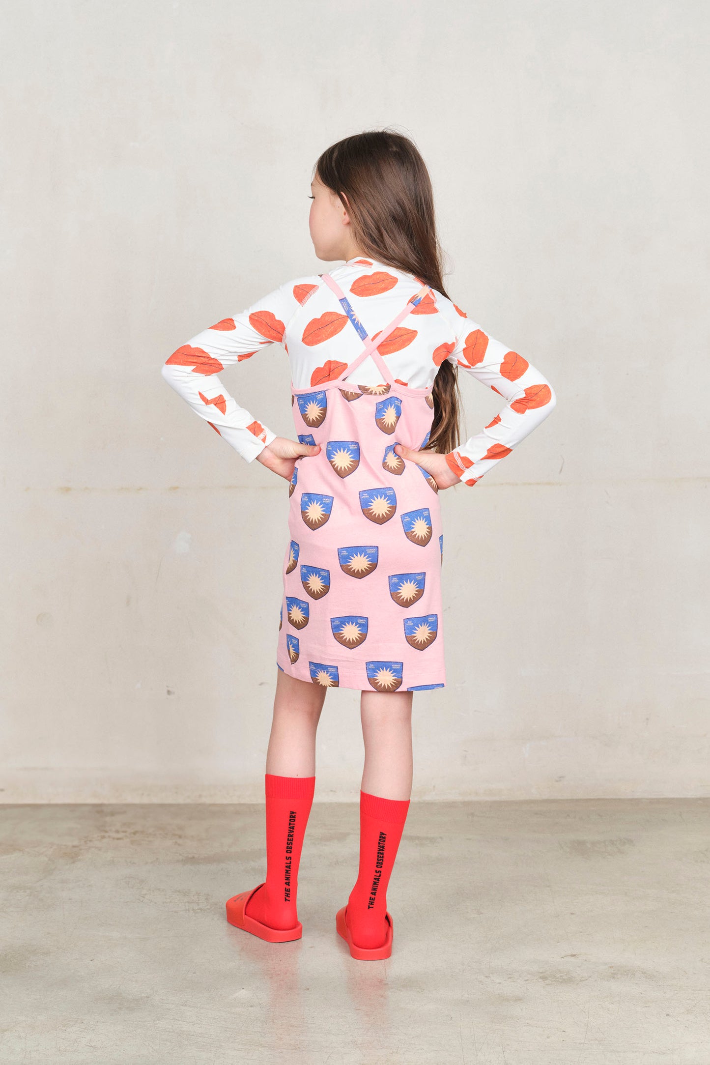 Raw White Kissing Deer Swimsuit