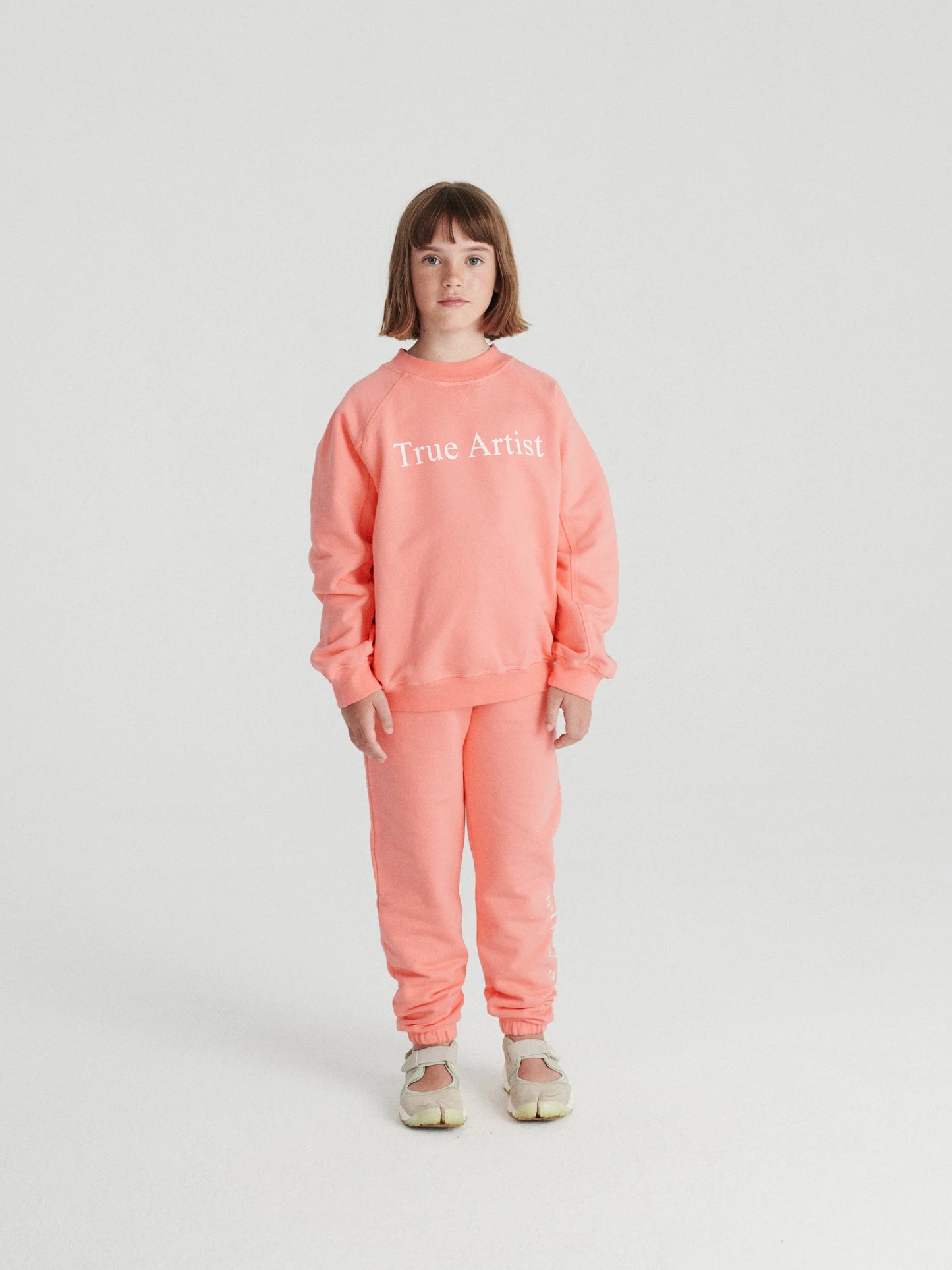 Sweatshirt in Pink Peach