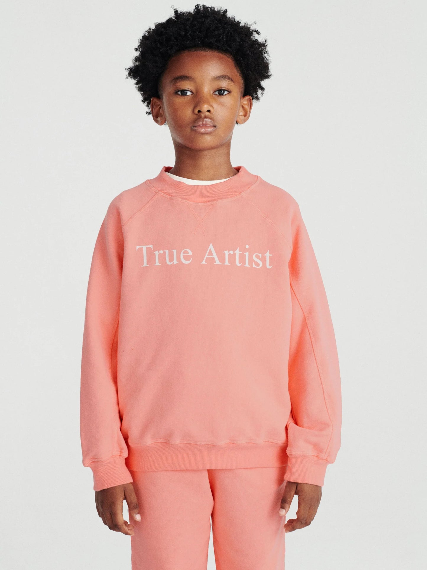 Sweatshirt in Pink Peach