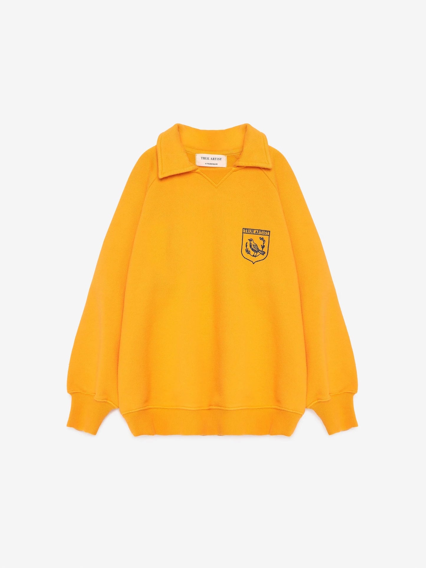 Polo Sweatshirt in Tangerine