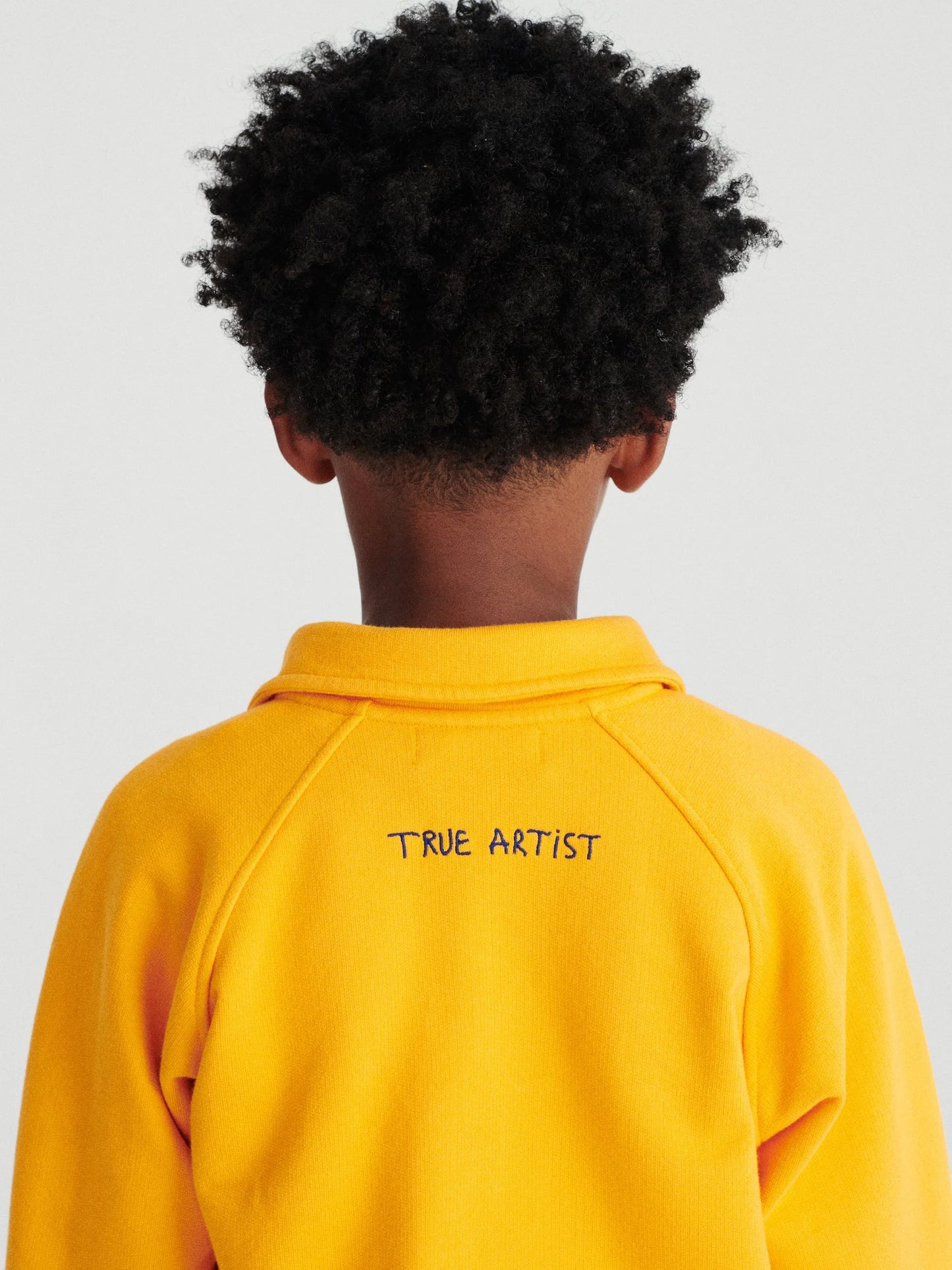 Polo Sweatshirt in Tangerine
