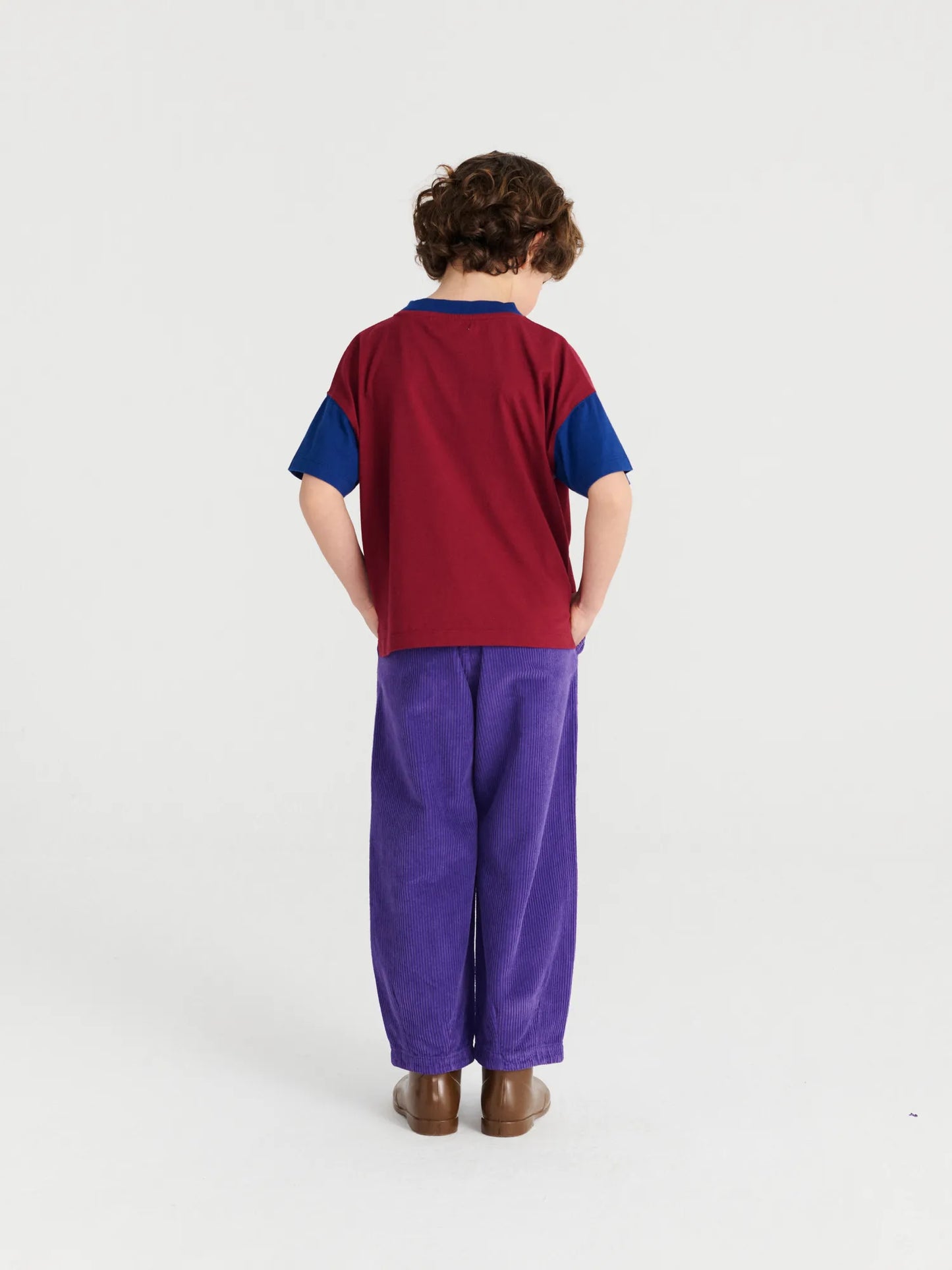 T-shirt in Burgundy Red