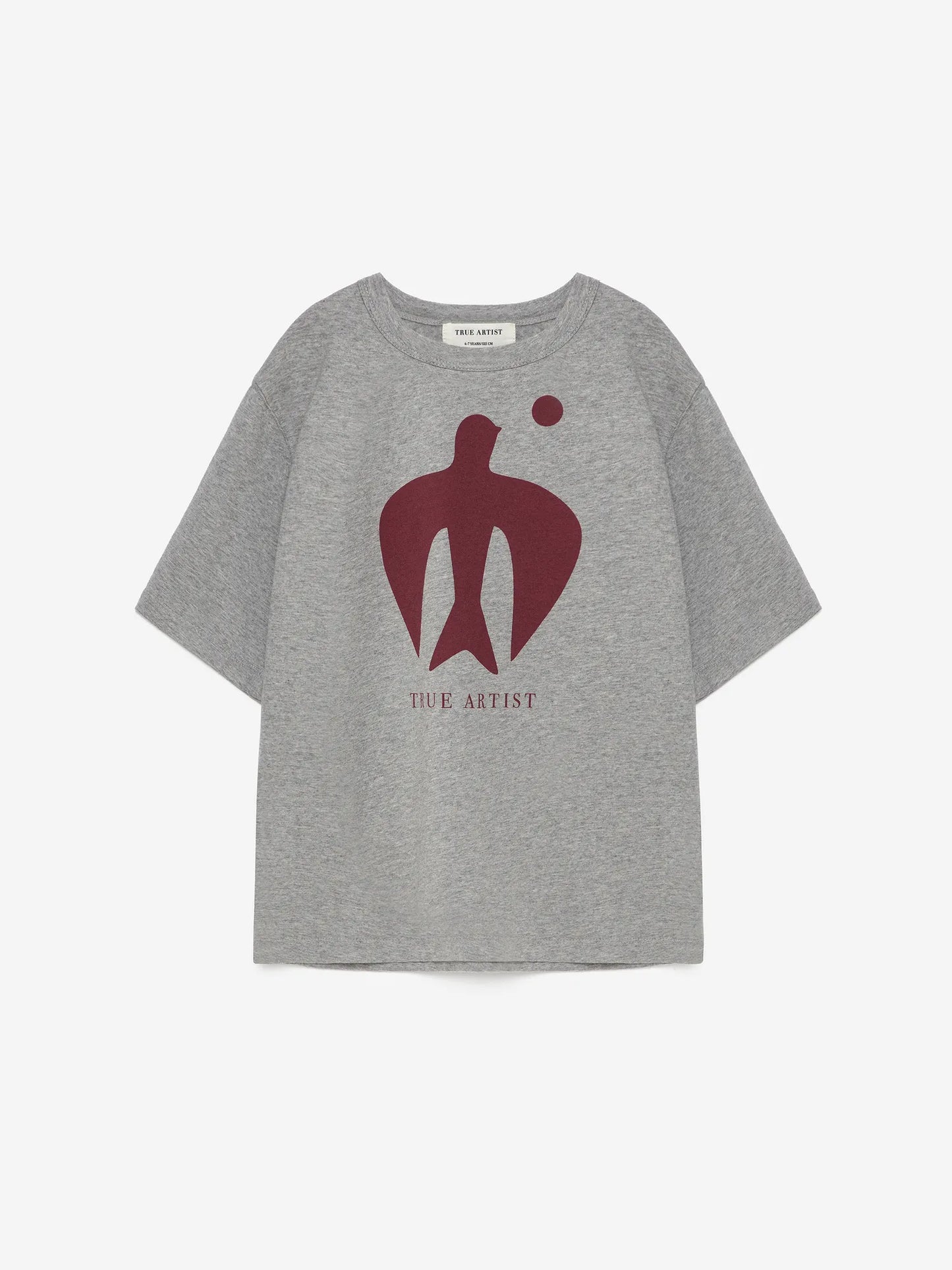 T-shirt in Melange Grey