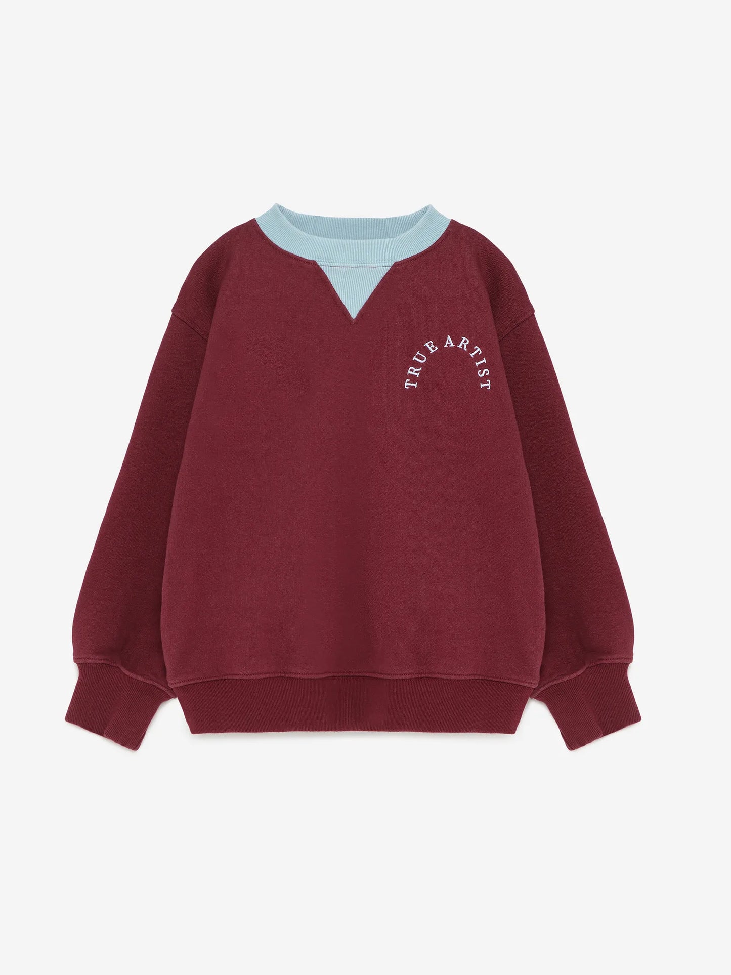 Sweatshirt in Burgundy Red