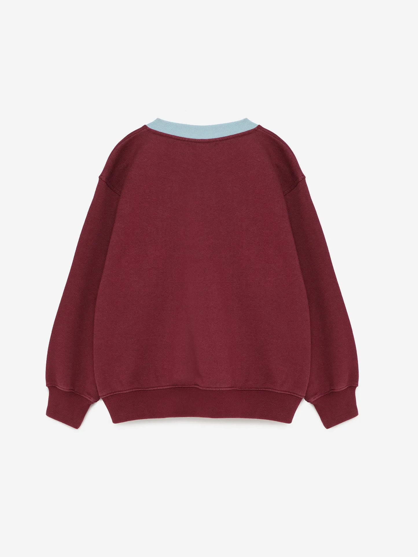 Sweatshirt in Burgundy Red