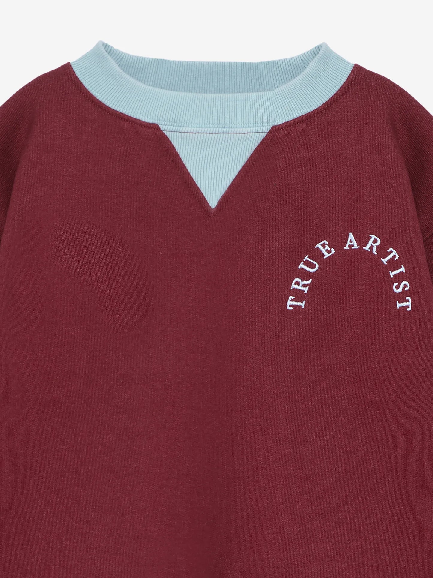Sweatshirt in Burgundy Red