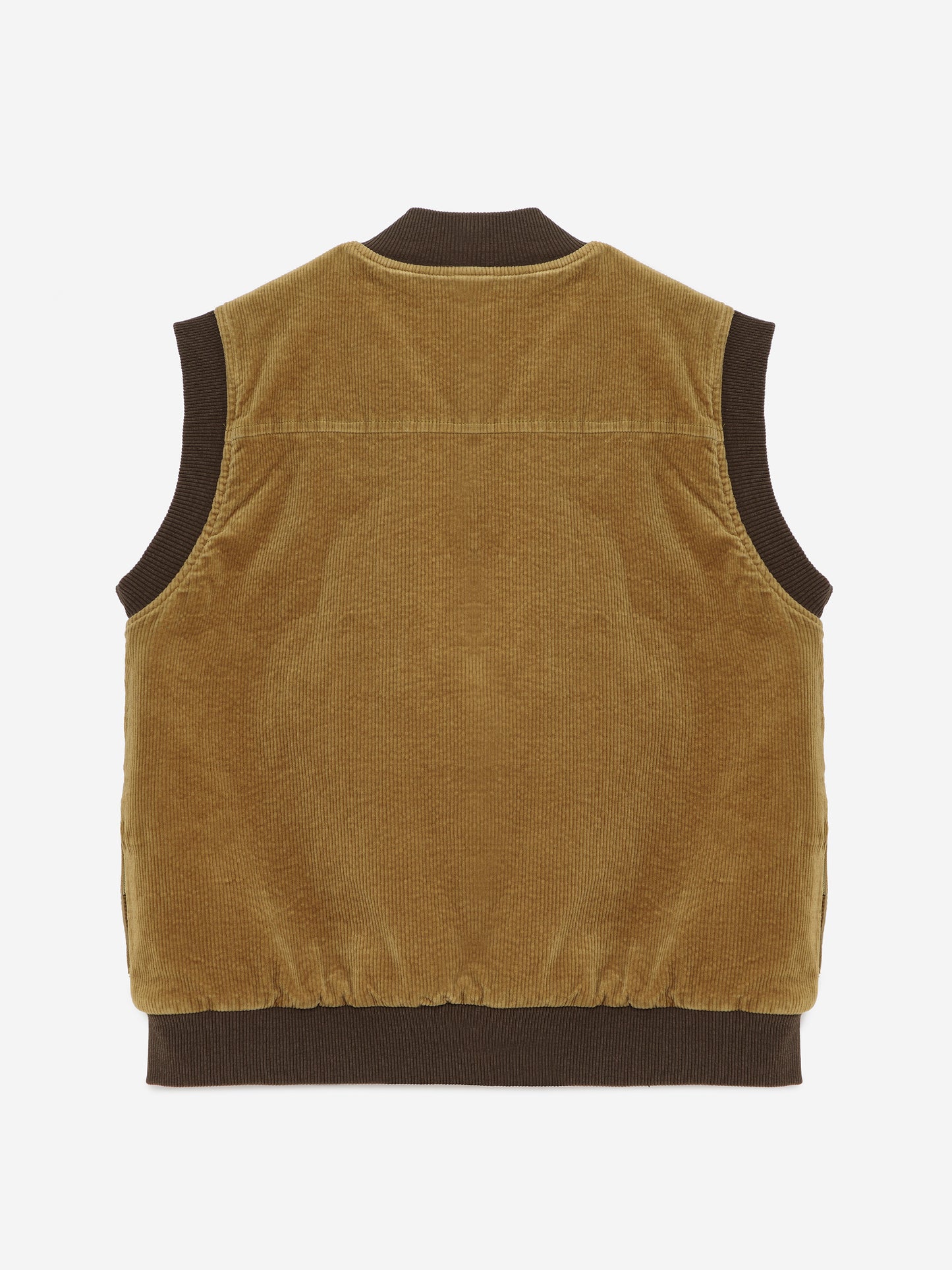 Padded Vest in Olive Green