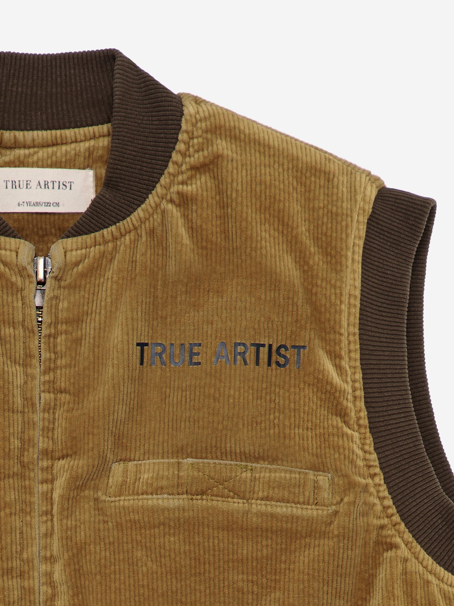 Padded Vest in Olive Green