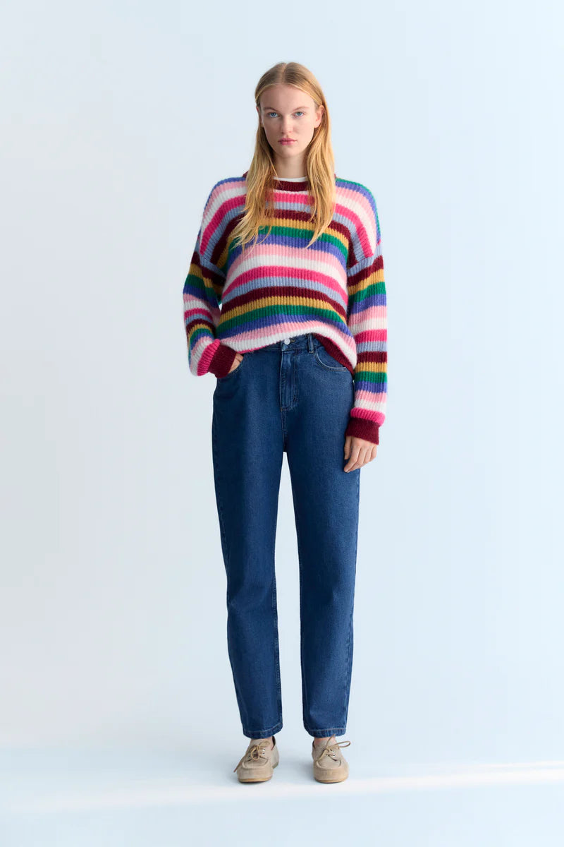 TNS Denim Regular Pant Mid Blue