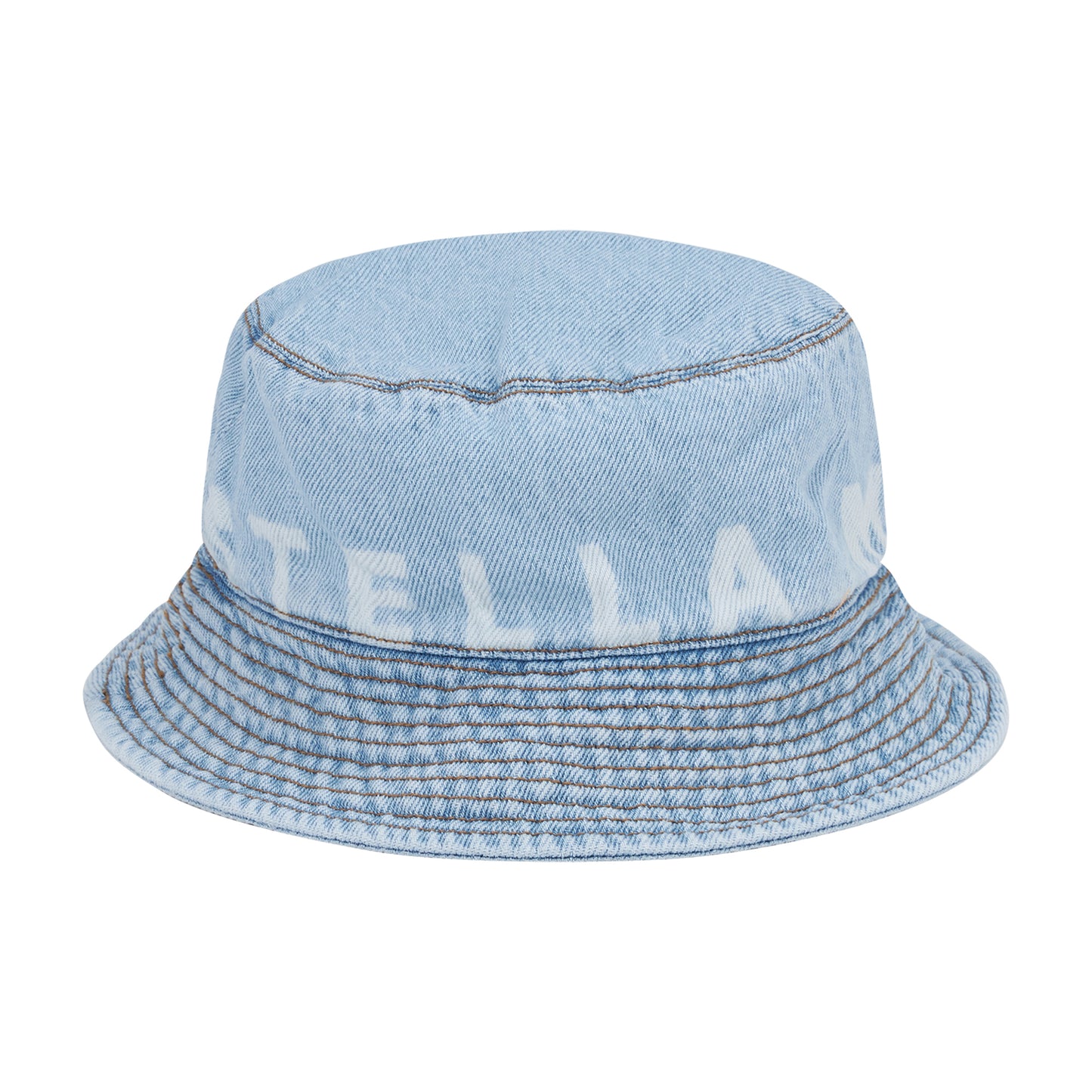 Logo-Print Denim Bucket Hat