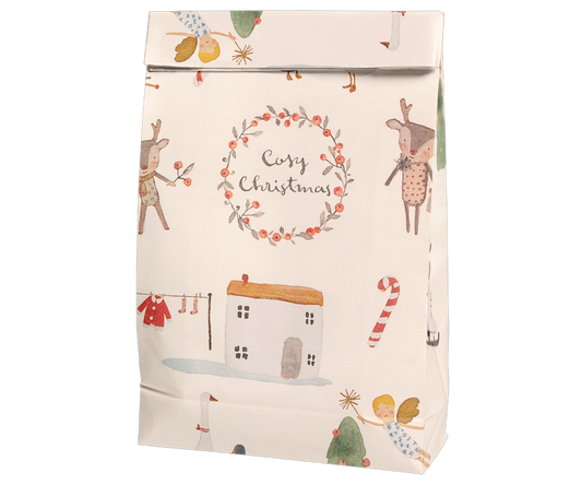 Gift bag, Cosy Christmas - Off-white