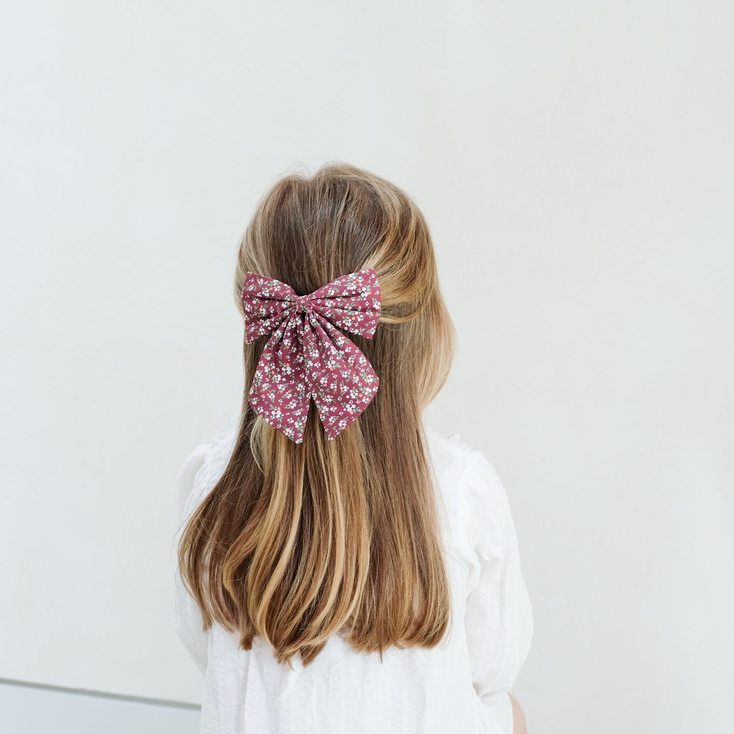 Agnes oversize bow pack - burgundy