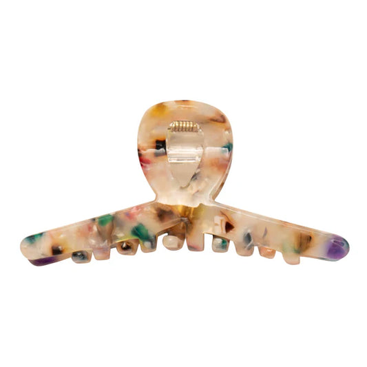 Speckled rainbow claw clip