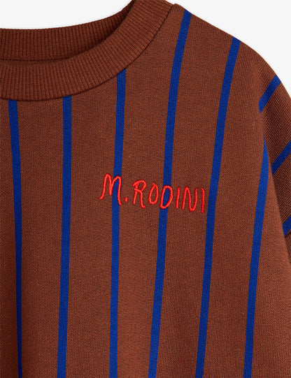 Vertical stripe sweatshirt