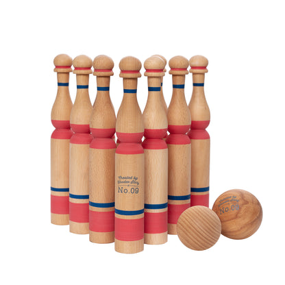 Bowling Red Wooden game