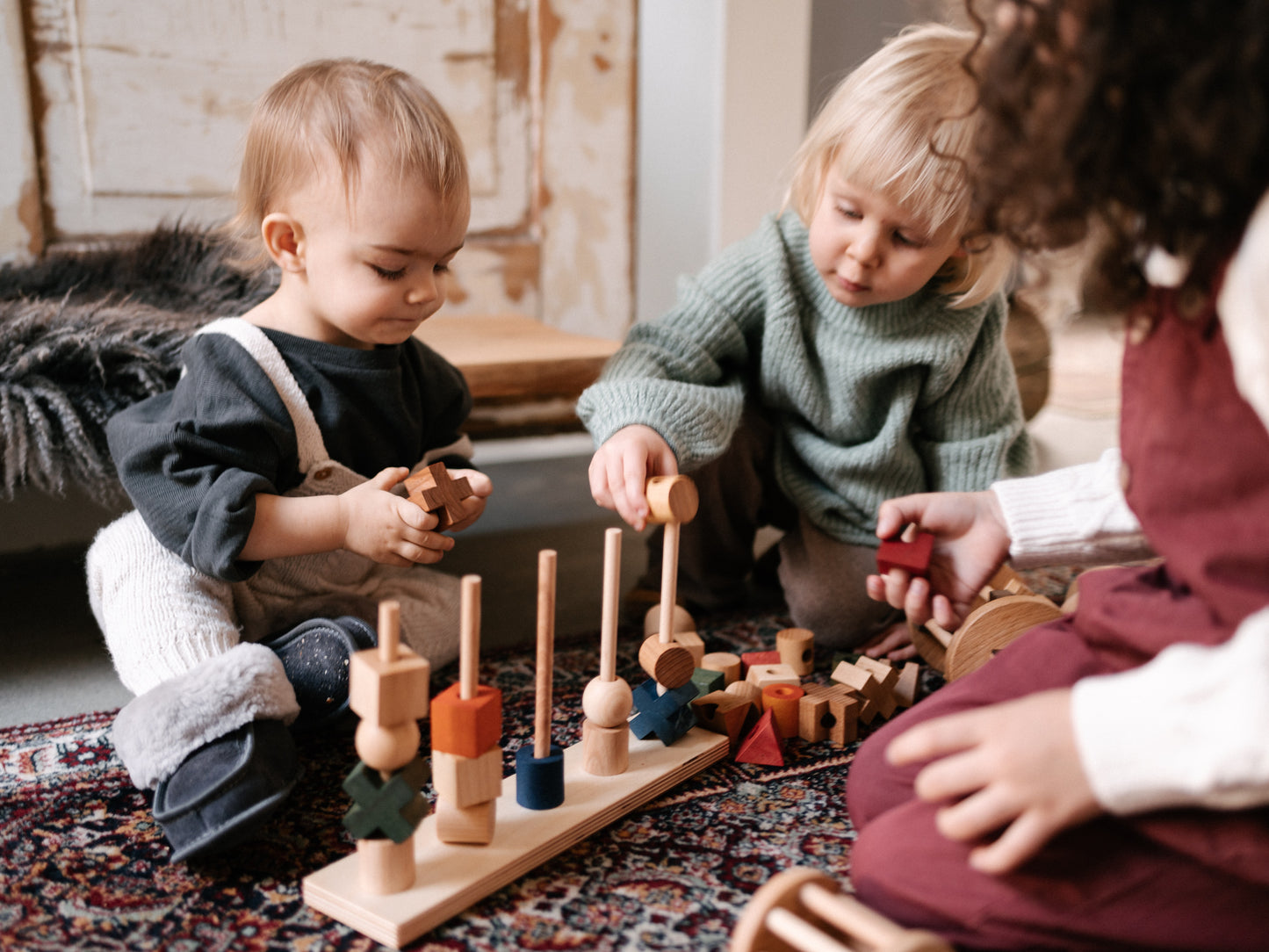 Stacking Montessori Toy Toy XL Rainbow