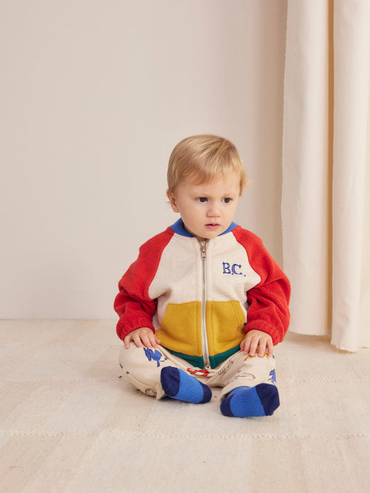 Baby B.C color block zipped sweatshirt