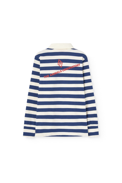 Stripes Navy Eel Polo Shirt