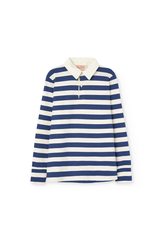 Stripes Navy Eel Polo Shirt