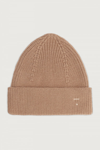 Knitted Beanie - Biscuit