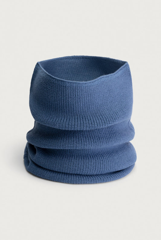 Knitted Endless Scarf - Blue Moon