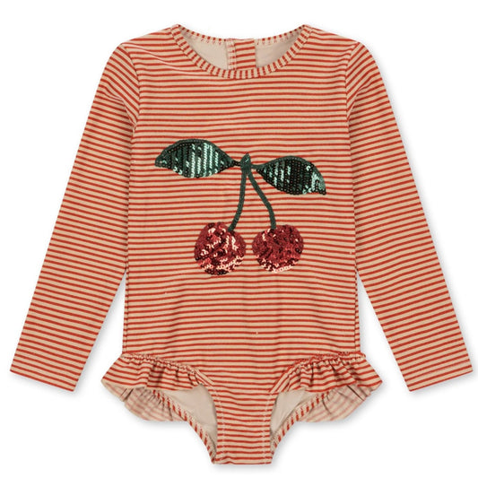 Jade ls swimsuit - glitter stripe