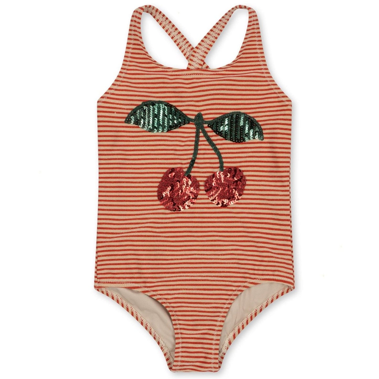 Jade swimsuit - glitter stripe