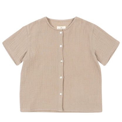 Olive ss shirt - pure cashmere