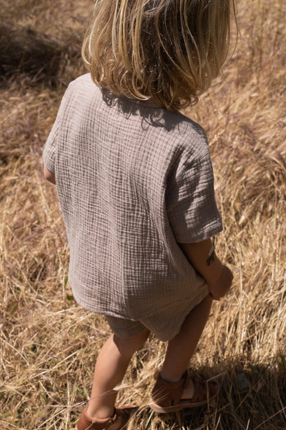 Olive shorts - pure cashmere