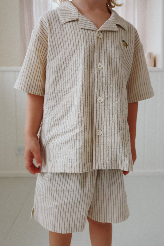 Elliot ss shirt - tea stripe