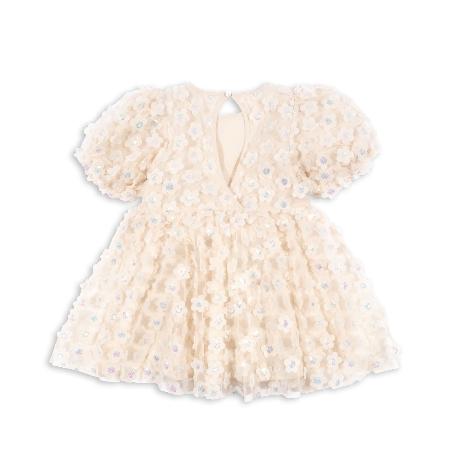 Sally dress - pearled ivory