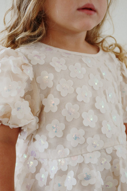 Sally dress - pearled ivory