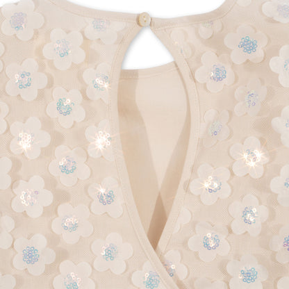 Sally dress - pearled ivory
