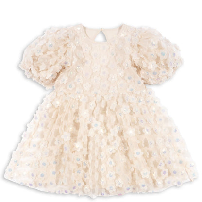 Sally dress - pearled ivory