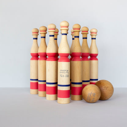 Bowling Red Wooden game