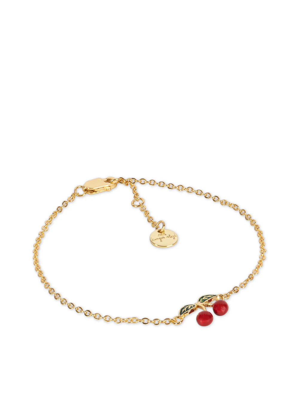 24K GOLD PLATED CHERRY BRACELET