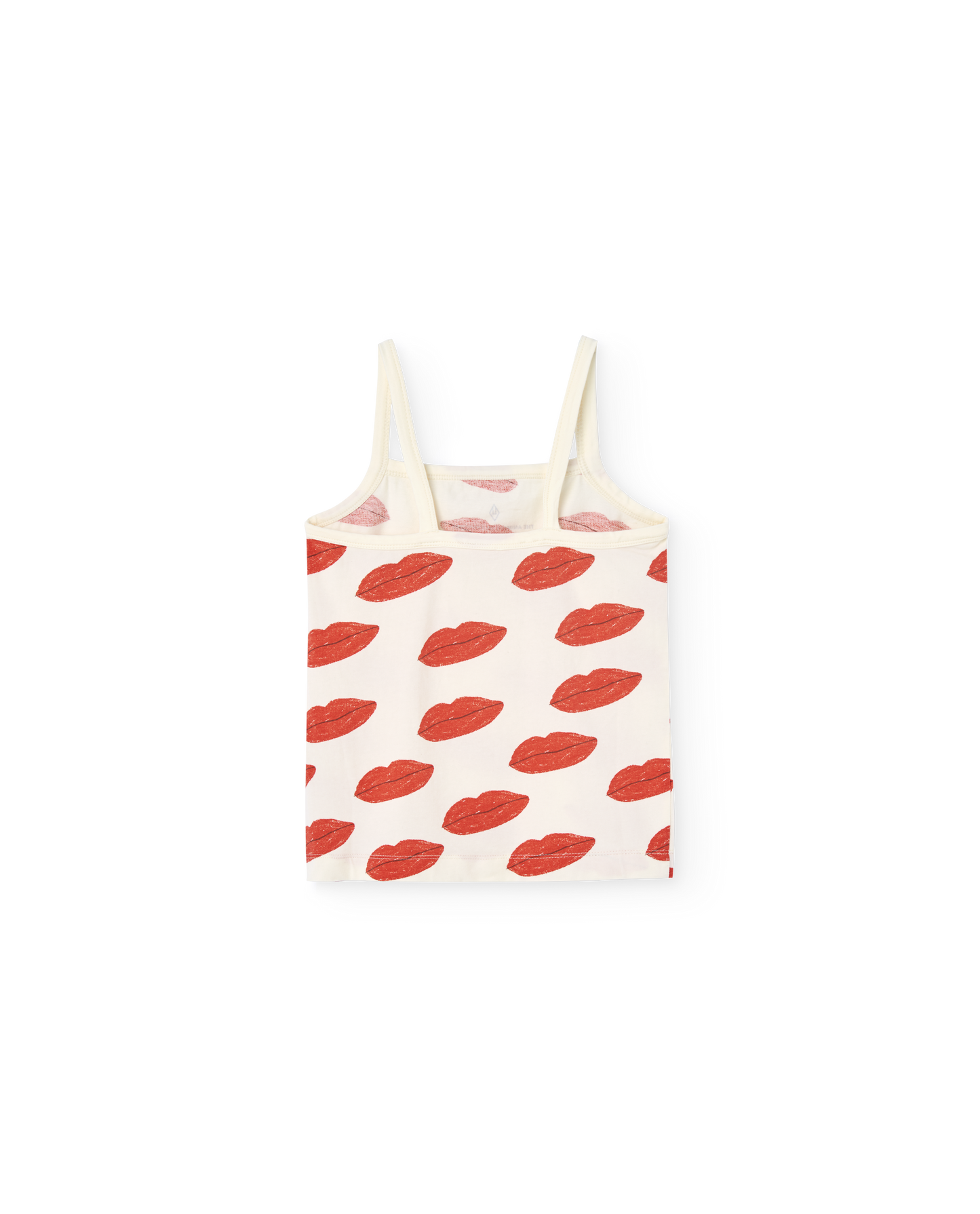 White Kissing Tank Top