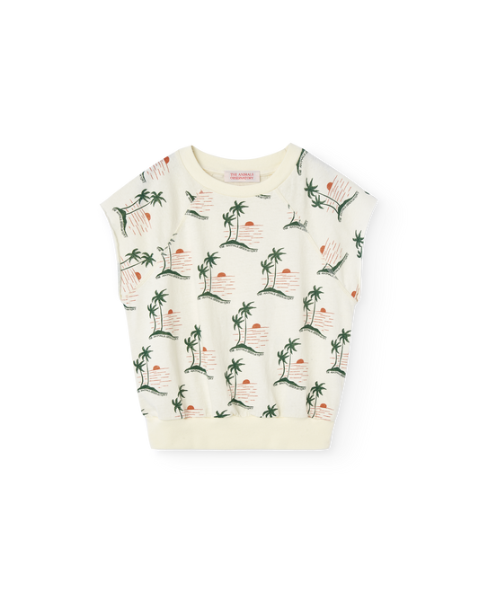 White Sunset Squab T-Shirt