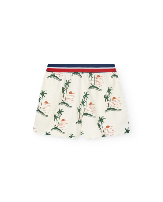 White Sunset Shorts