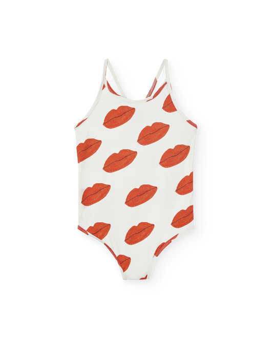 Raw White Kissing Octopus Swimsuit